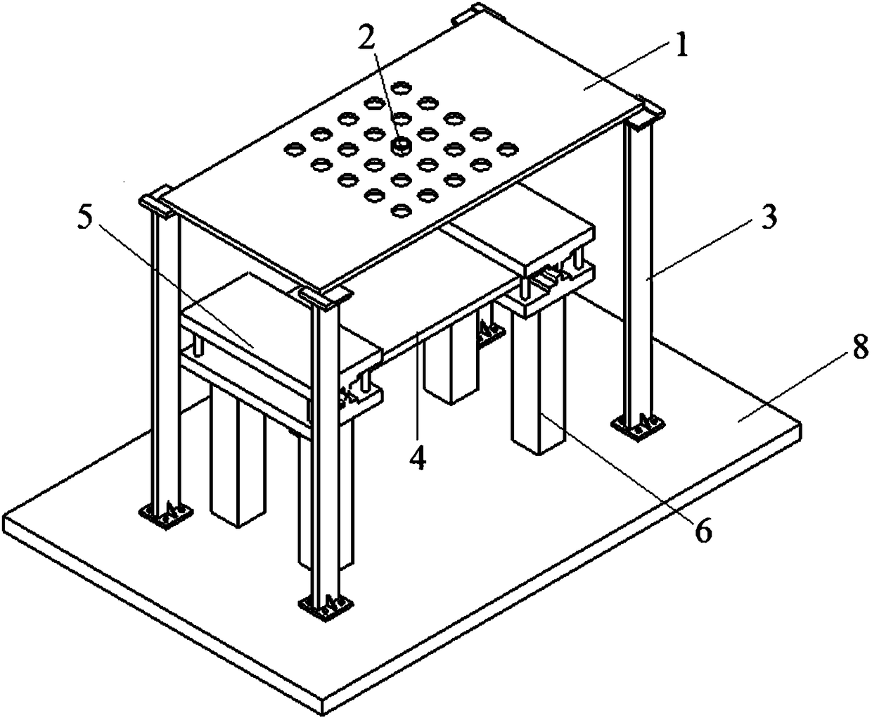 Flexible structure elastoplasticity sub-collision experimental platform