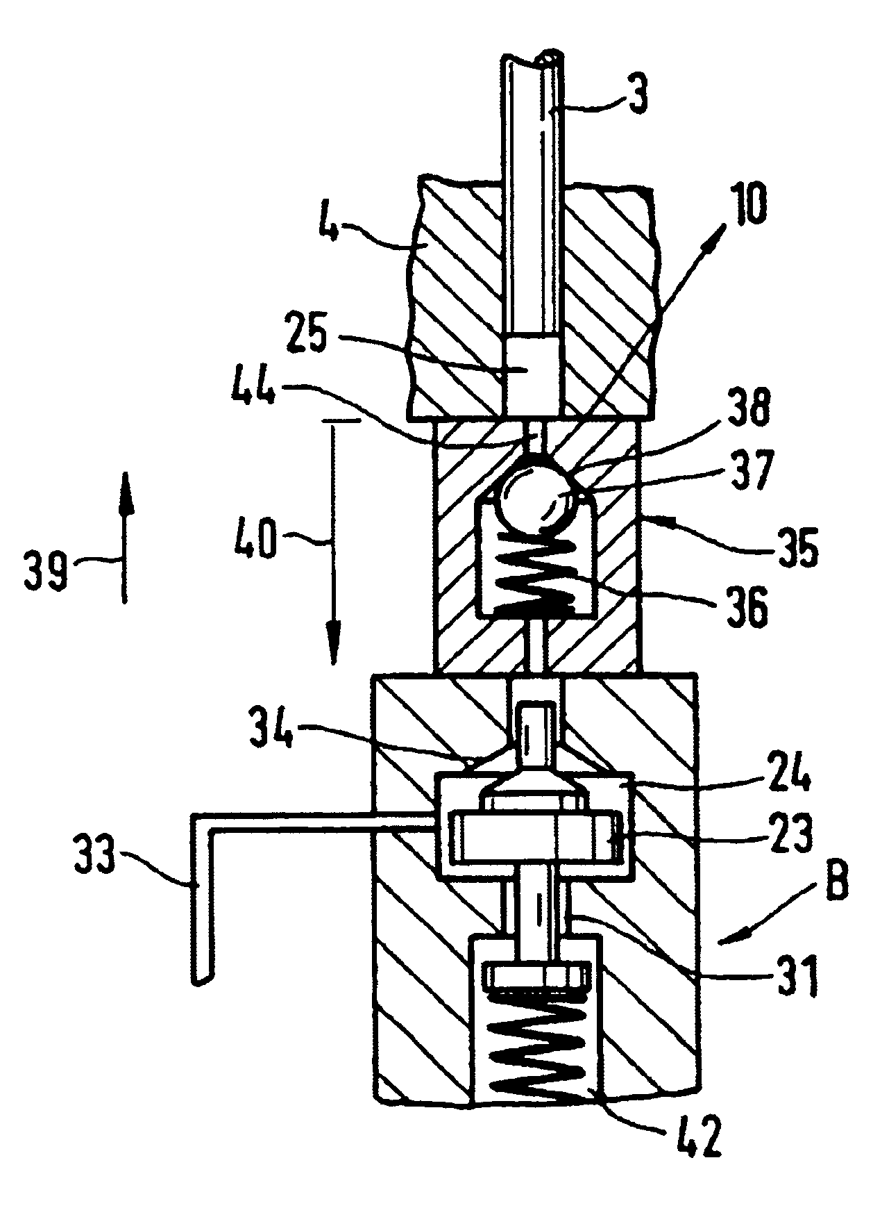 Noise-optimized device for injecting fuel