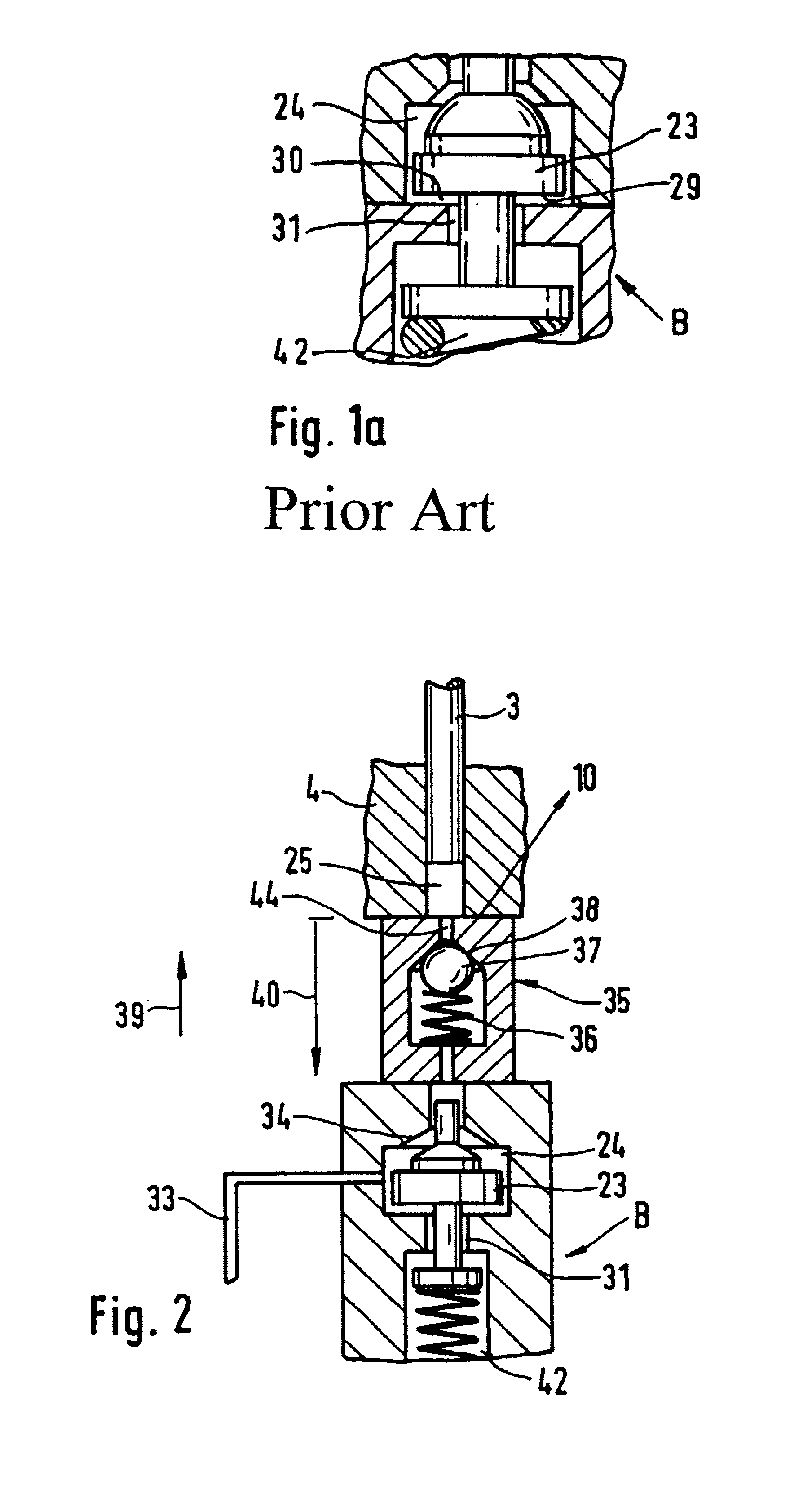 Noise-optimized device for injecting fuel