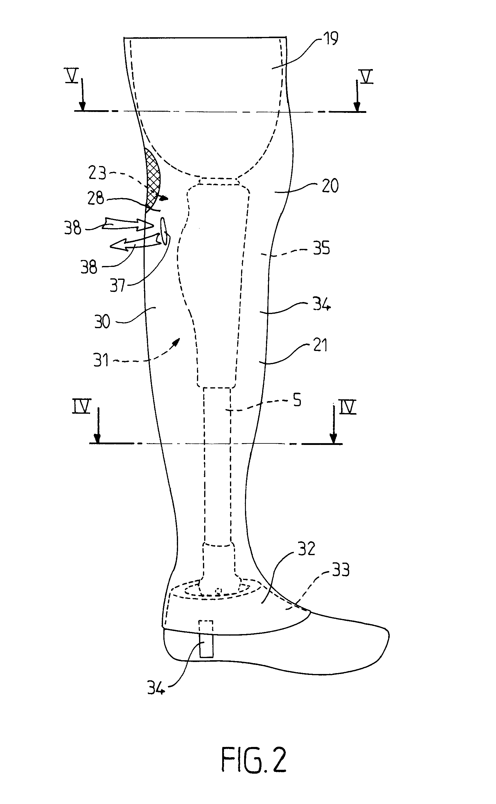 Femoral prosthesis usable in water environment and method for manufacturing such prosthesis