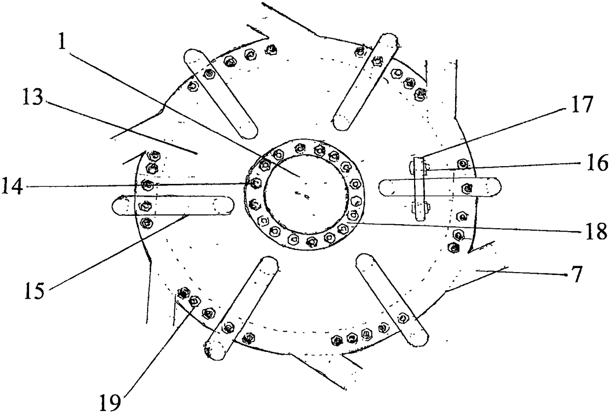 Backwater once-through water turbine