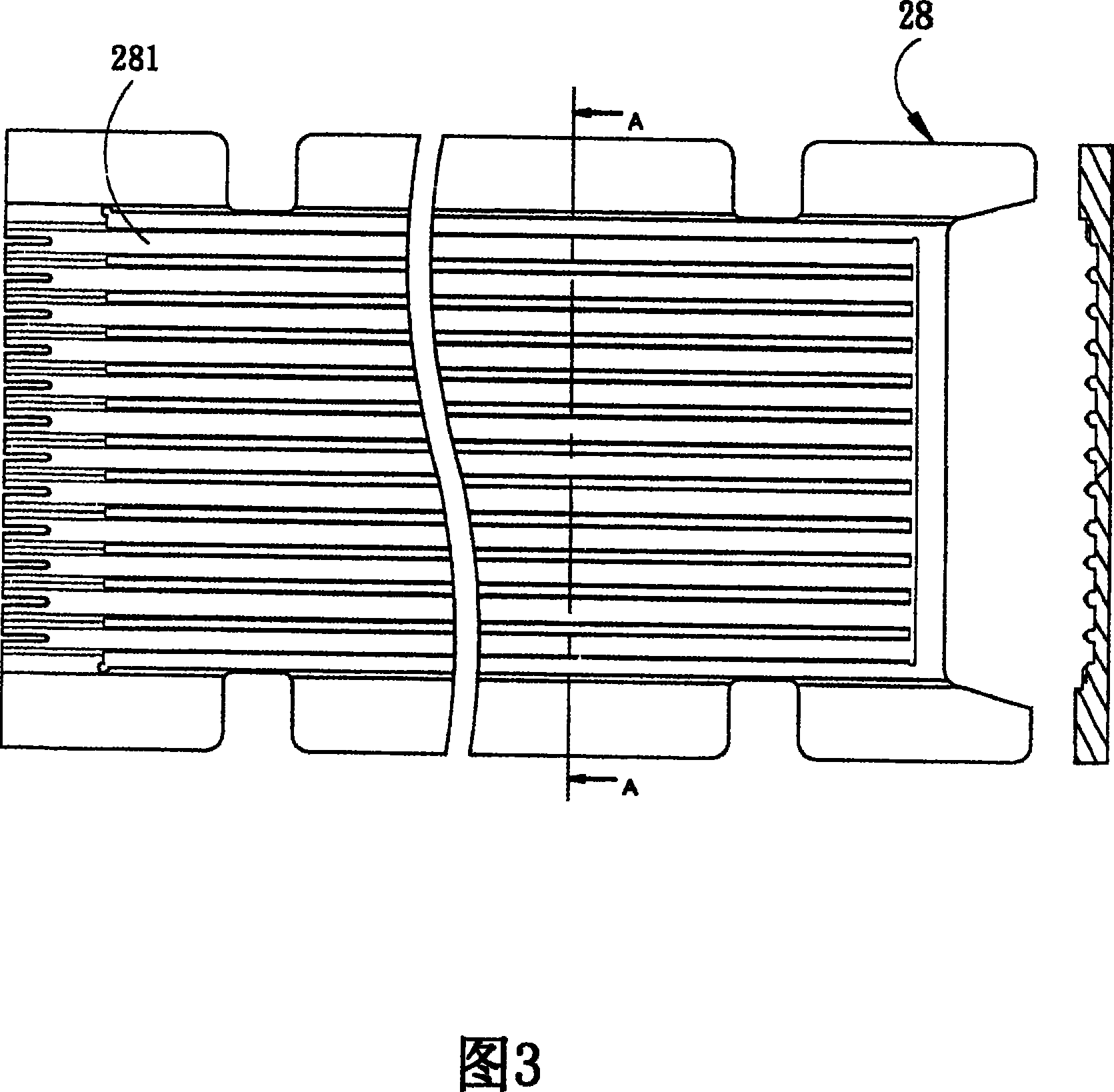 Container conversion device for semi-conductor packaging element