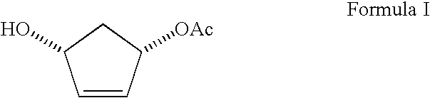 Process for preparing enantiomerically enriched (1S,4R) 1-acetoxy-4-hydroxycyclopent-2-ene