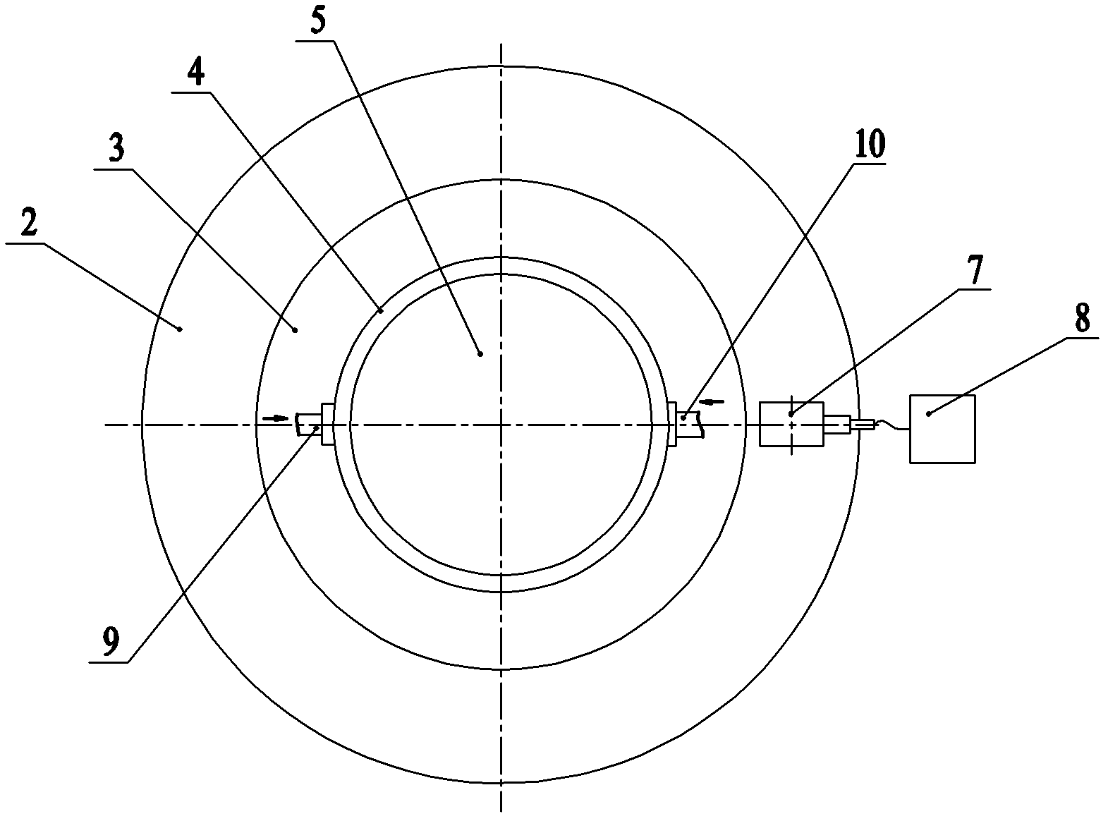 Silicon chip taking and placing device