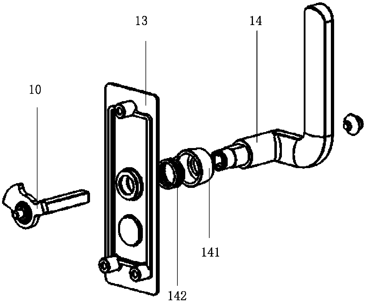 Rail car side door lock and rail car door