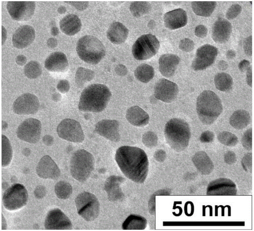 Silver nano-particle coated by organic acid silver, method for preparing silver nano-particle and application thereof