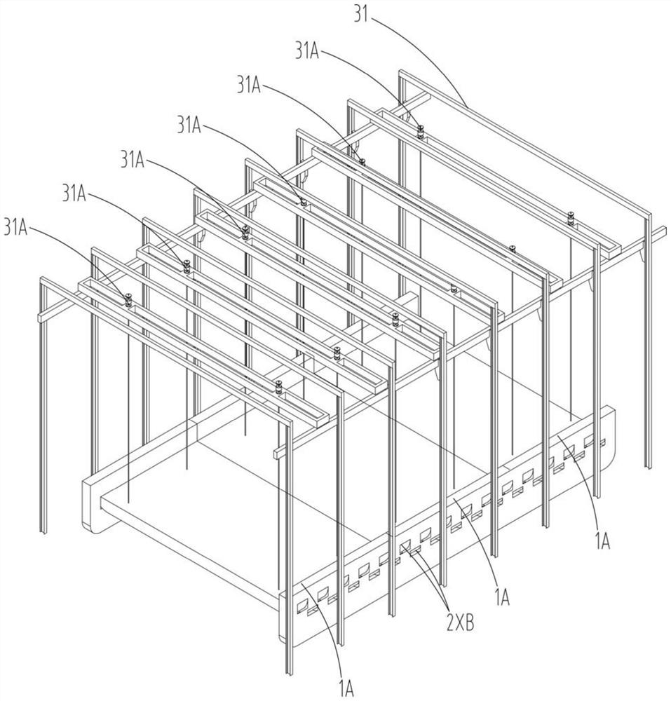 Sinking construction device for fabricated underground building