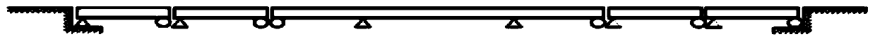 Longitudinal stiffness control method and bridge of long-span concrete continuous rigid frame bridge with high piers