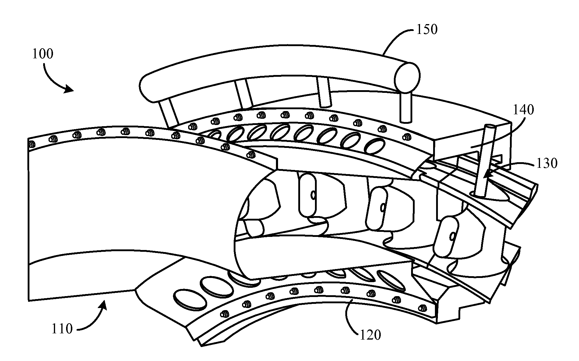 Reverse-flow gas turbine combustion system