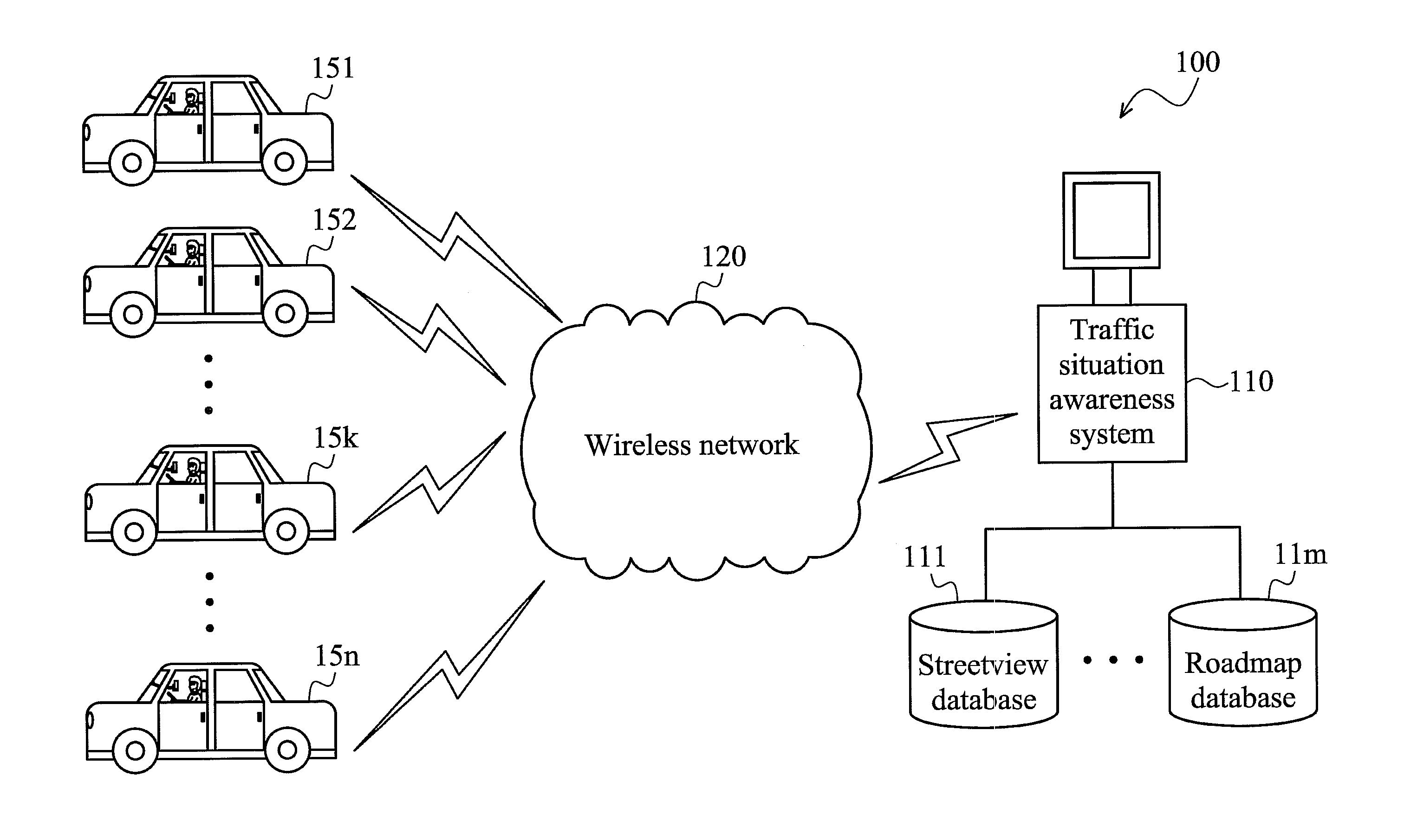 Real-time traffic situation awareness system and method thereof