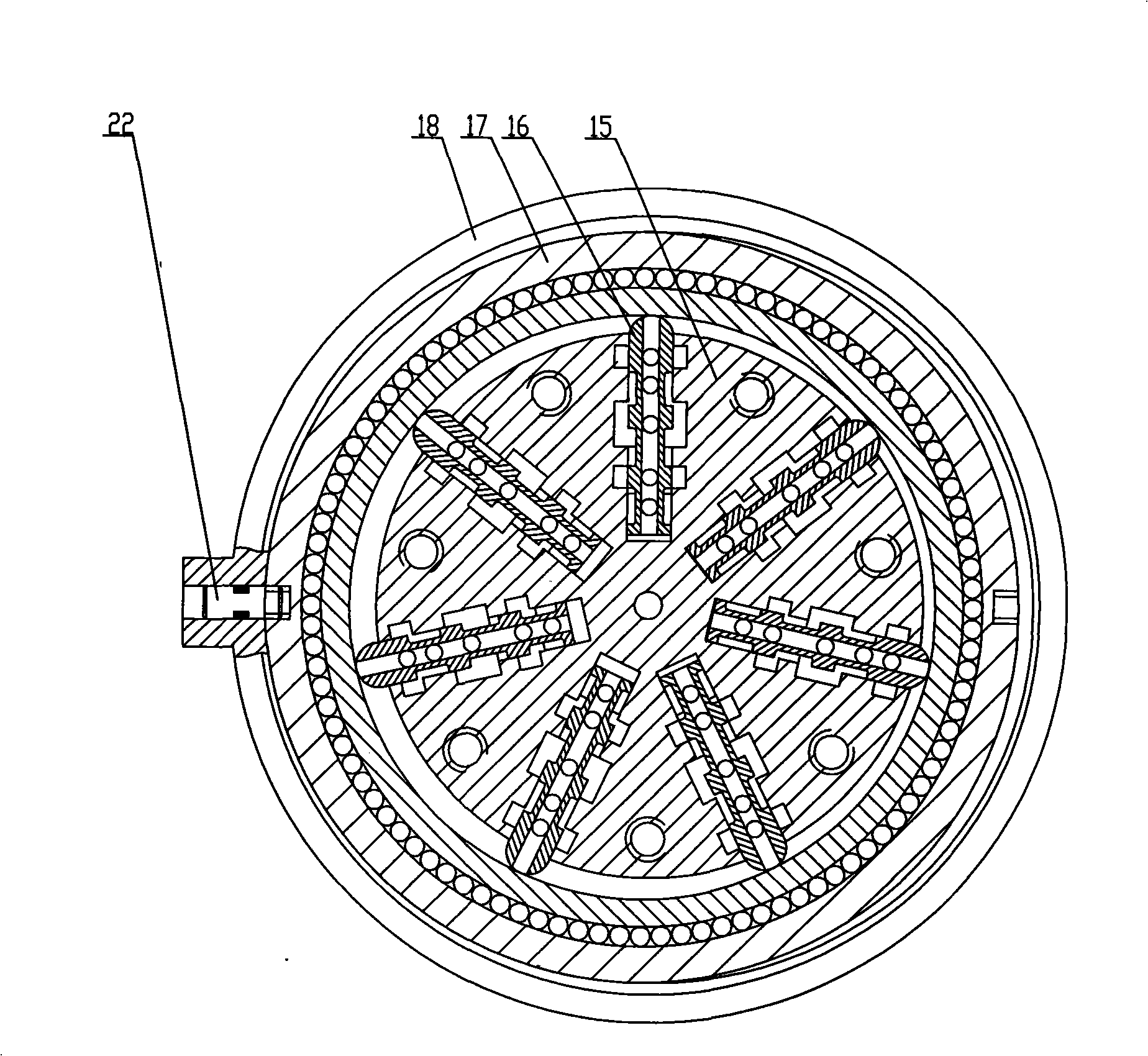 Mechanical-hydraulic leading switch variable-torque rotating-cylinder plunger hydraulic motor and torque-changing method