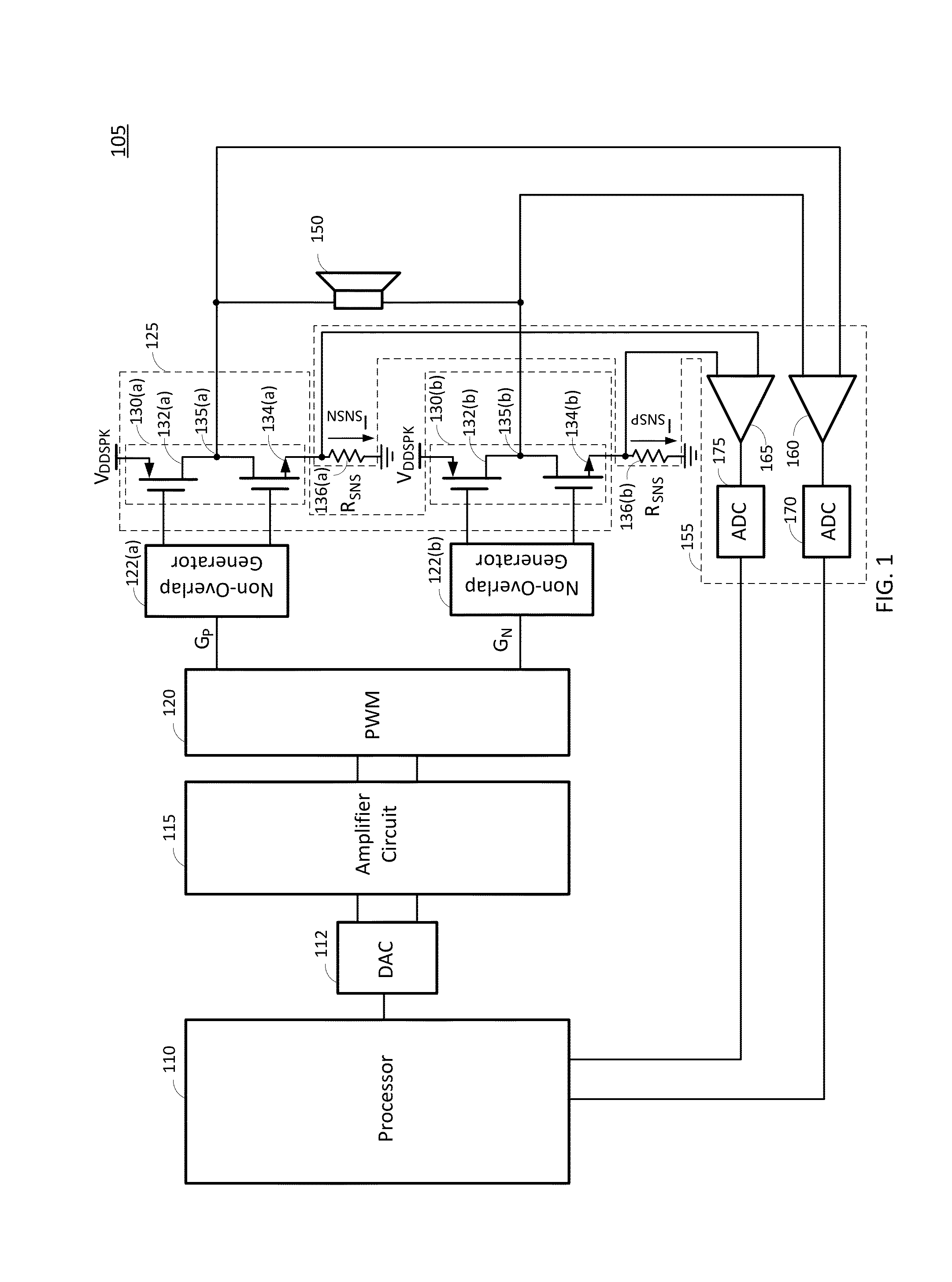 Speaker protection circuit with improved accuracy