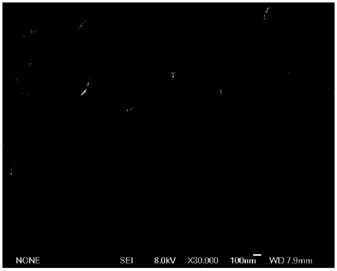 A method for preparing a high specific capacity nanocomposite material by using a dual template