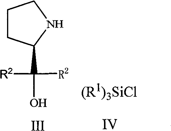 (S)-Alpha, Alpha-fluorine-containing diaryl-2-pyrrolidine methanol derivative as well as preparation and applications thereof