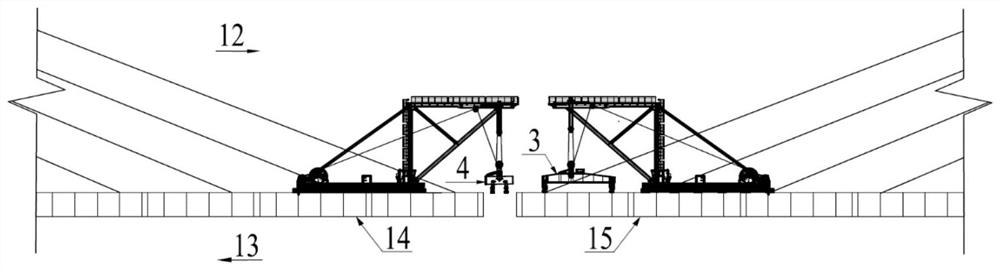 Mid-span closure method for steel box girders of cable-stayed bridge