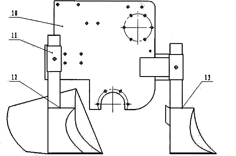 Pull-type ditching system for combined direct seed machine