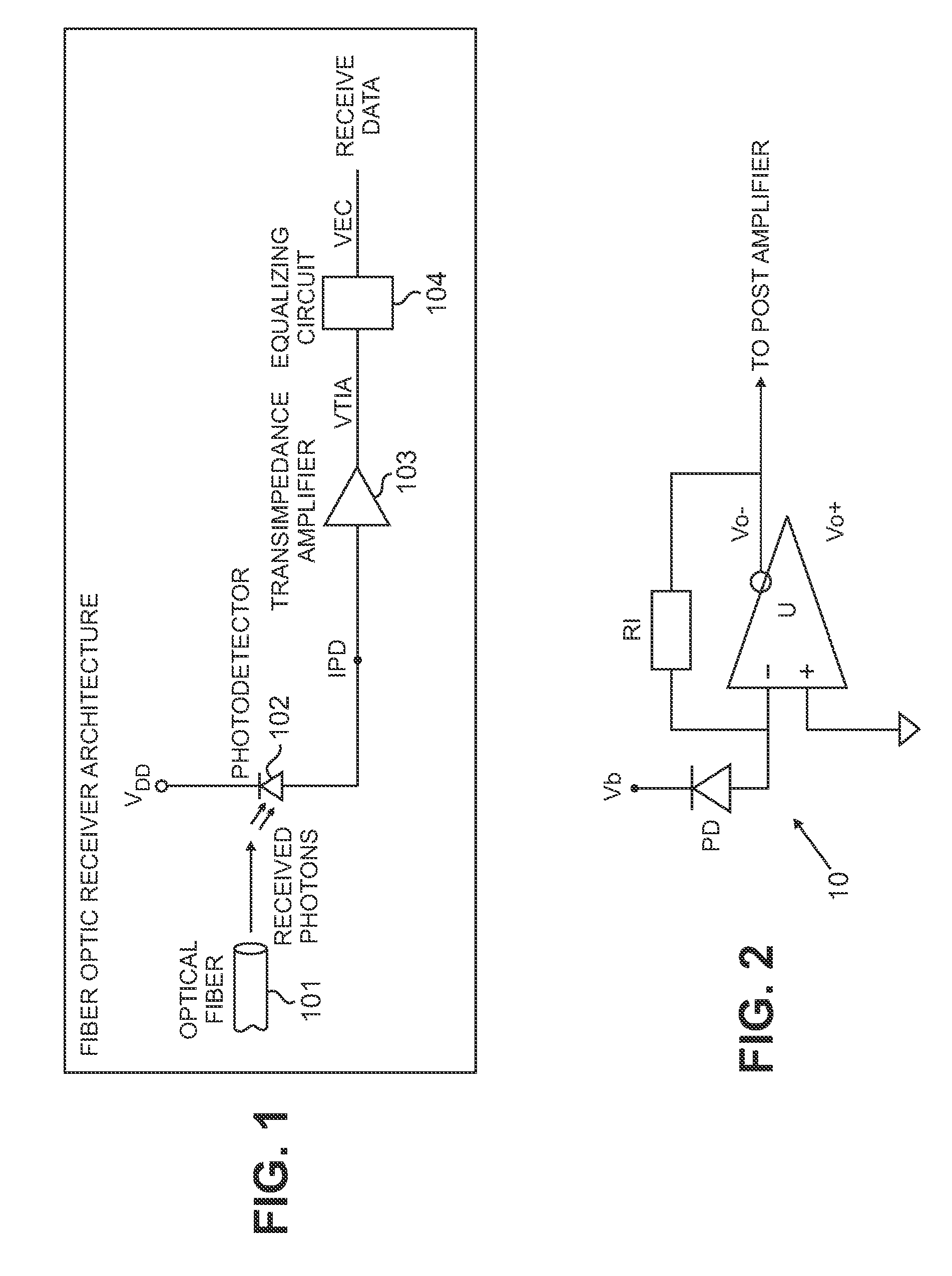 High sensitivity optical receiver employing a high gain amplifier and an equalizing circuit