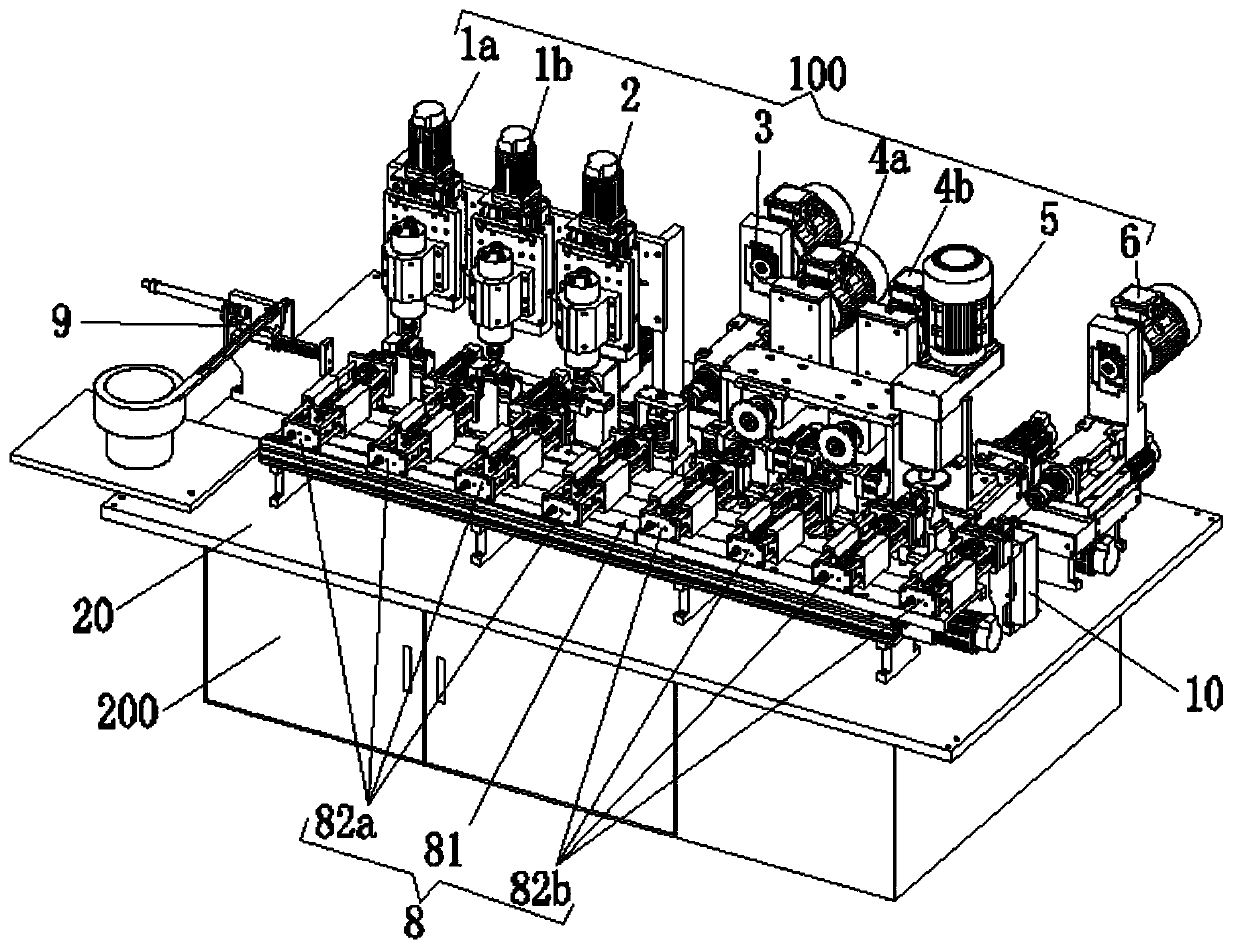 Numerical control machining combined machine for pin tumbler lock cylinders