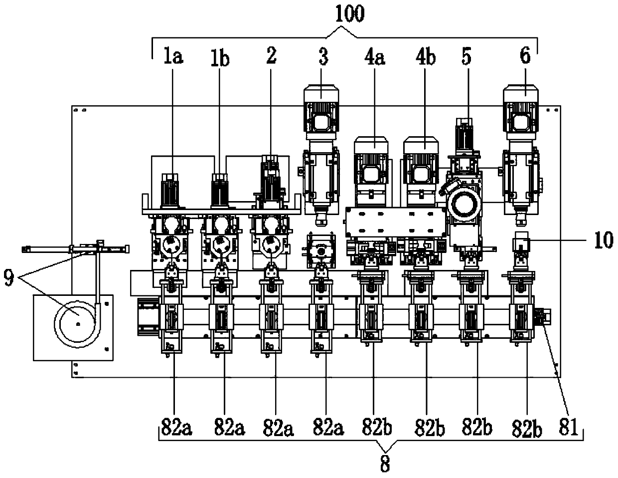 Numerical control machining combined machine for pin tumbler lock cylinders