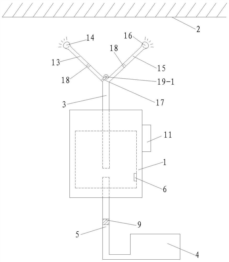 Stopping agent spraying device for coal seam fire extinguishing