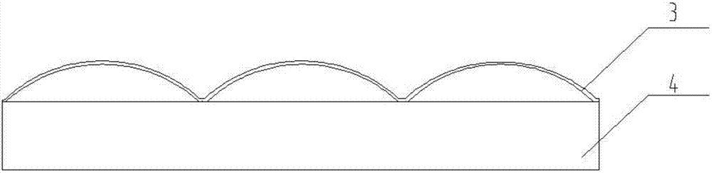 Cutting resisting rubber composite liner plate structure for ball grinding mill