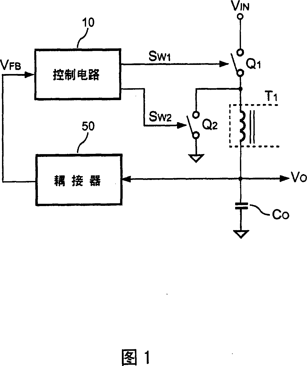 Switching mode voltage-regulated device with energy-saving circuit and energy-saving control method