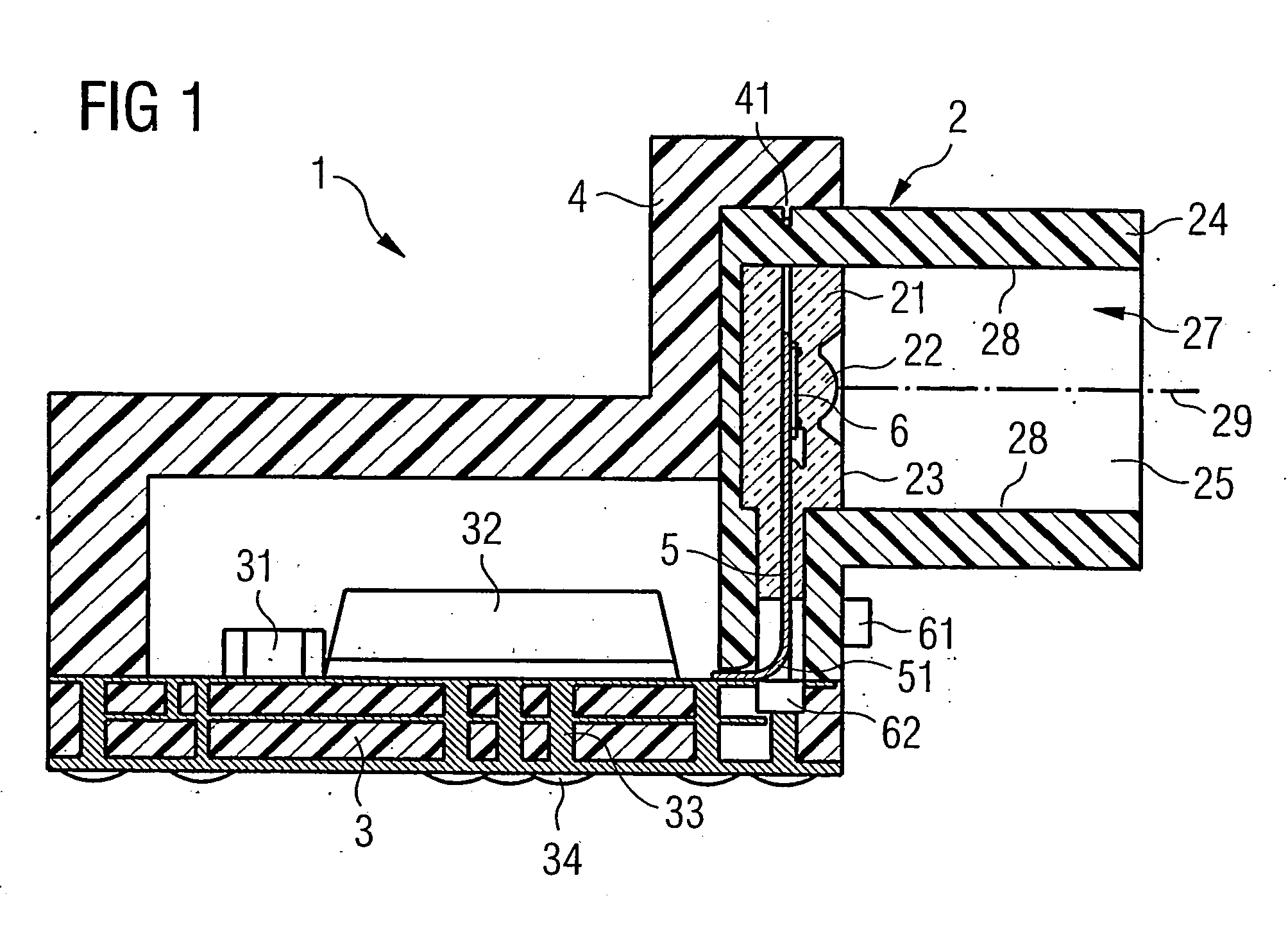 Optoelectronic module and plug arrangement