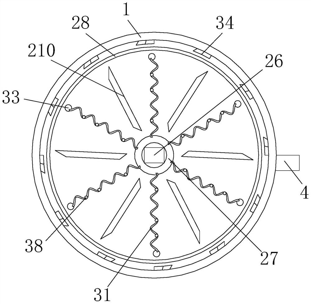 Rotary mop cleaning device