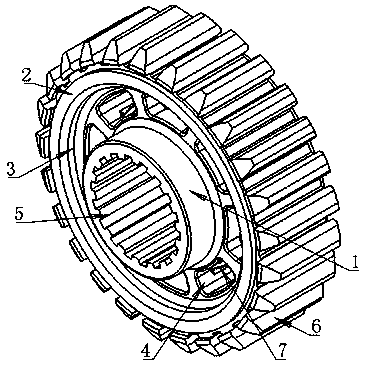 Special high-strength stable gear frame