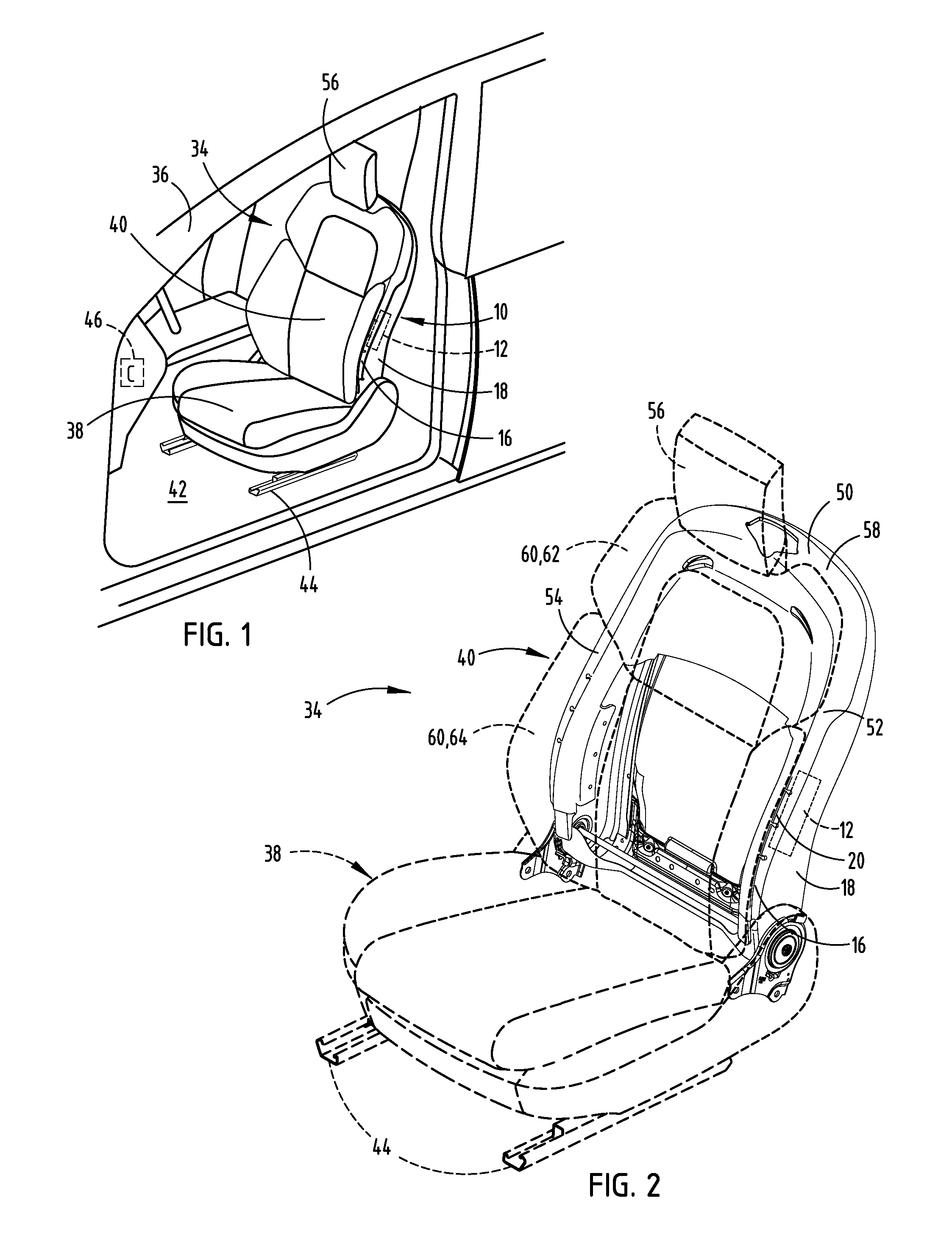 Side airbag assembly for a vehicle seat