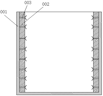 Aluminum soldering scratch nail used for incinerator water-cooled wall