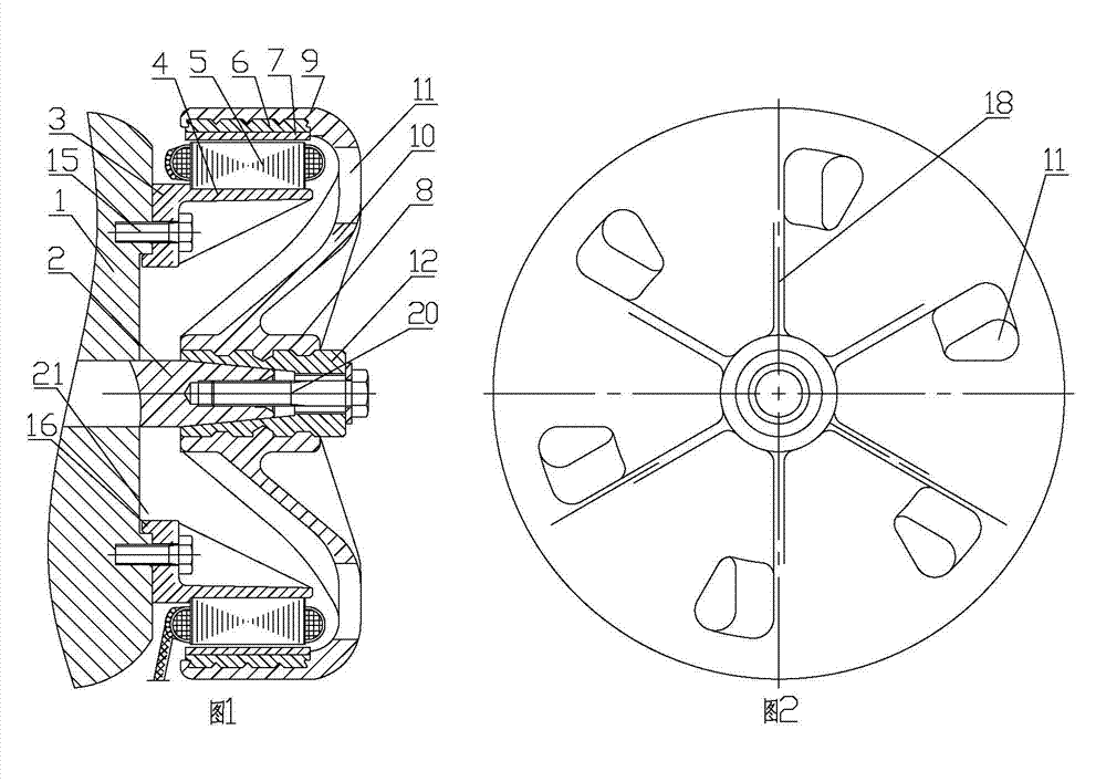 Cup-shaped outer rotor rare-earth permanent-magnet generator