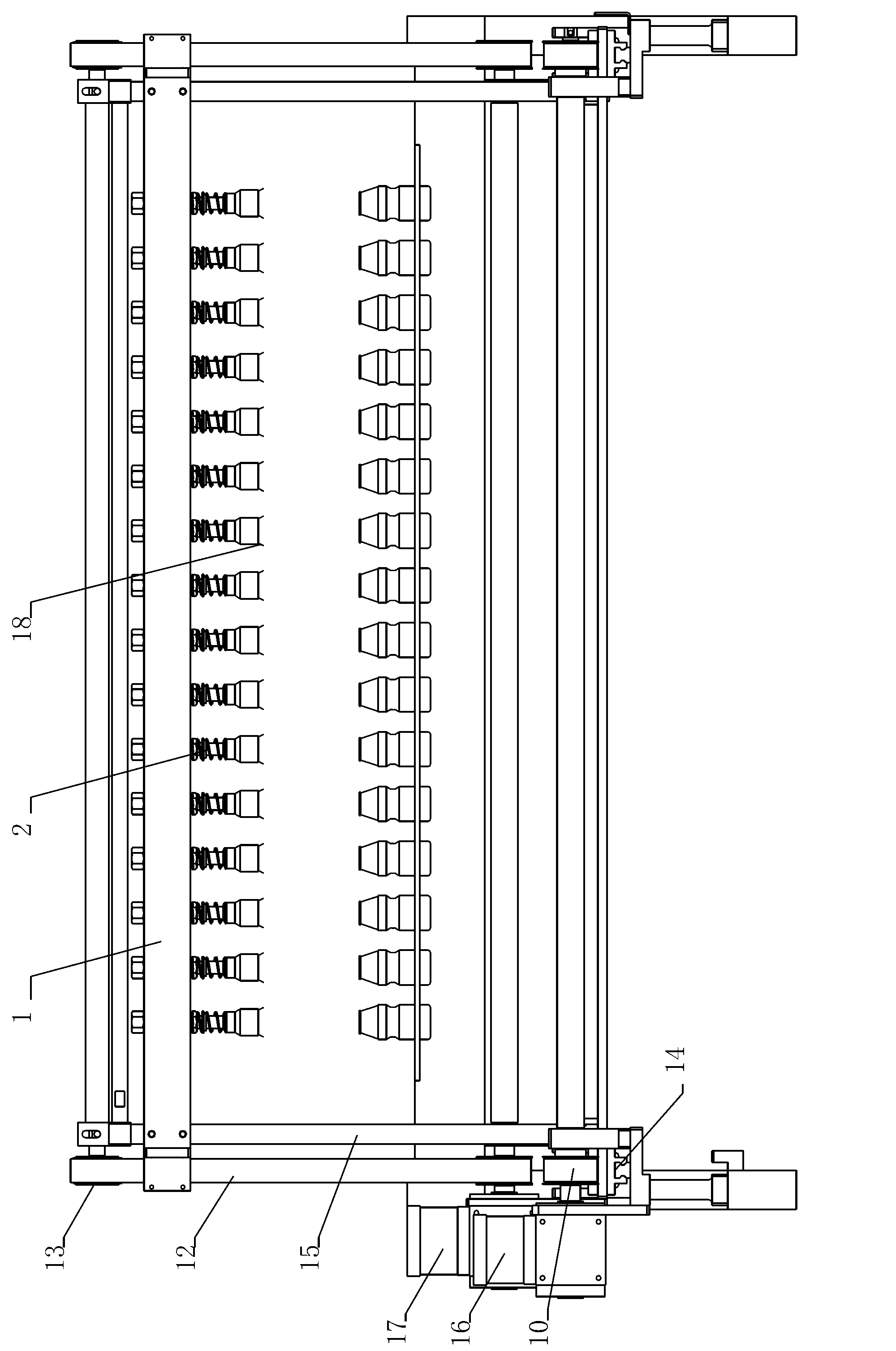 Capping device for filling container