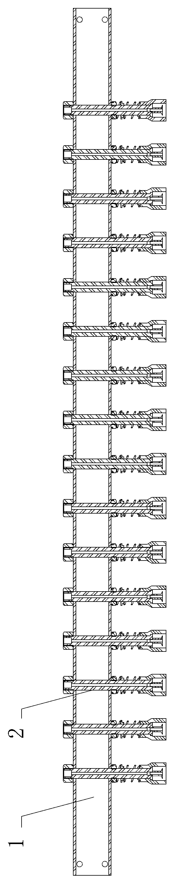 Capping device for filling container
