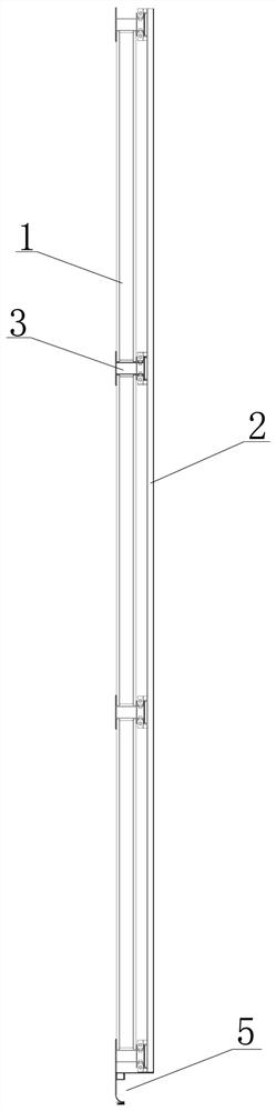 Wall surface mounting structure of capillary tube whole-house air conditioning system