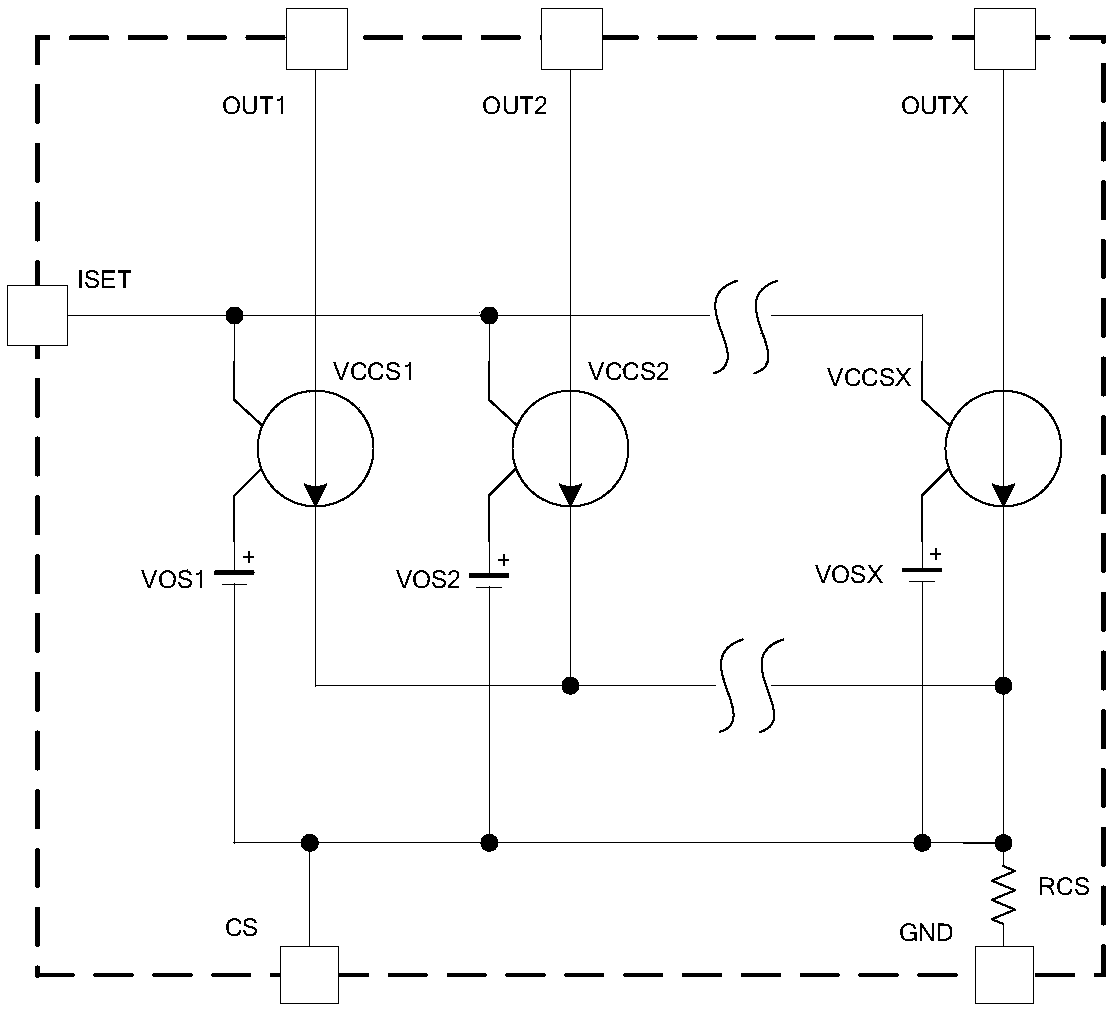 A linear constant current drive circuit