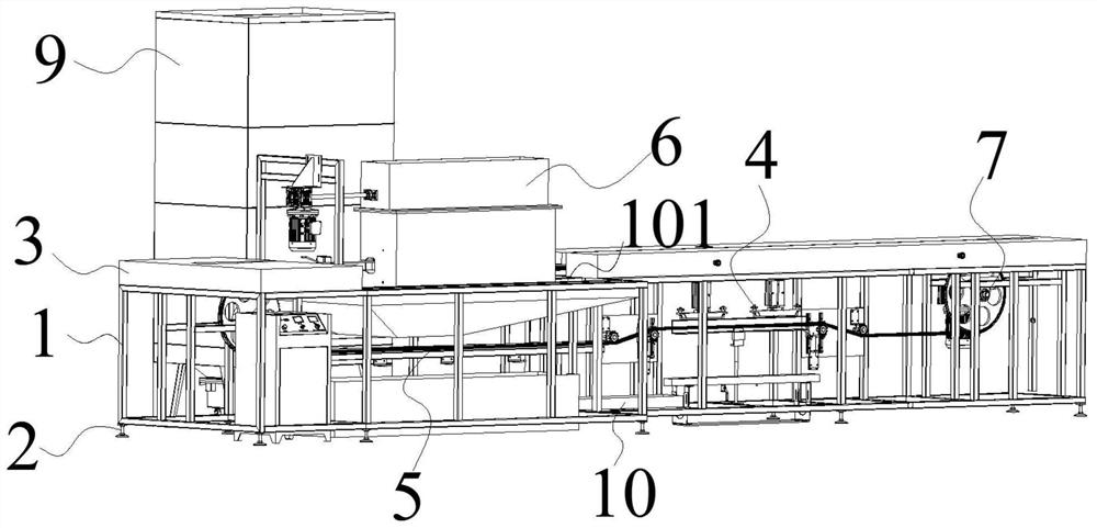 A swab automatic flocking equipment integrating multiple processes