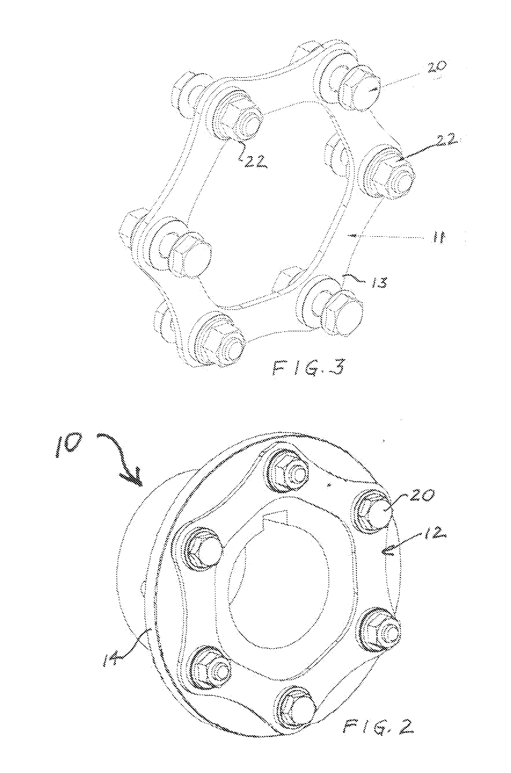 Disc coupling break monitoring device