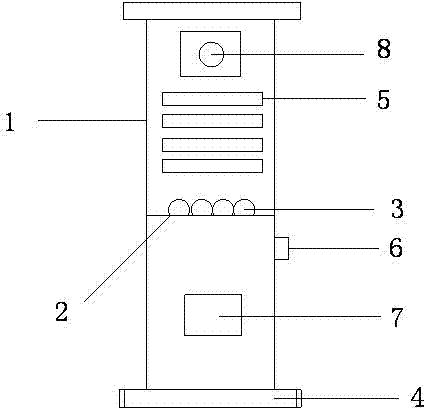 Light emitting diode (LED) lawn lamp with monitoring device
