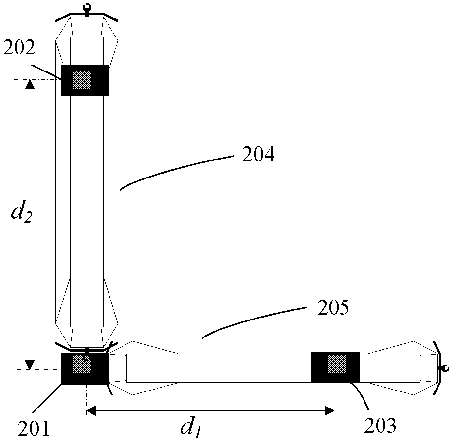 System and method for underground attitude measurement based on laser ranging and acceleration measurement