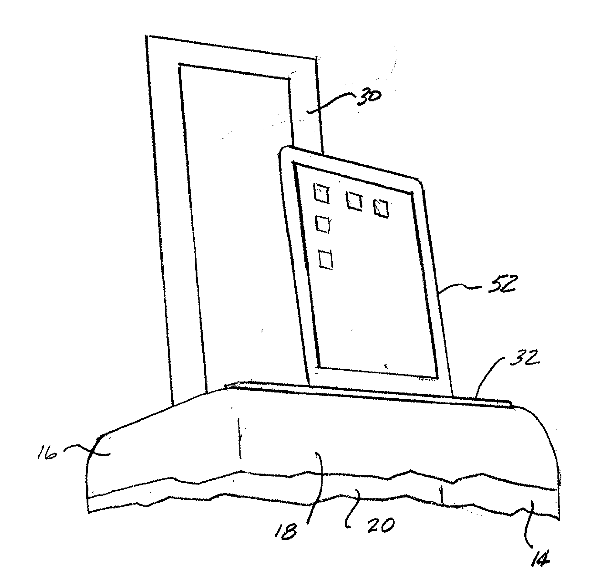 Luggage with support receptacle