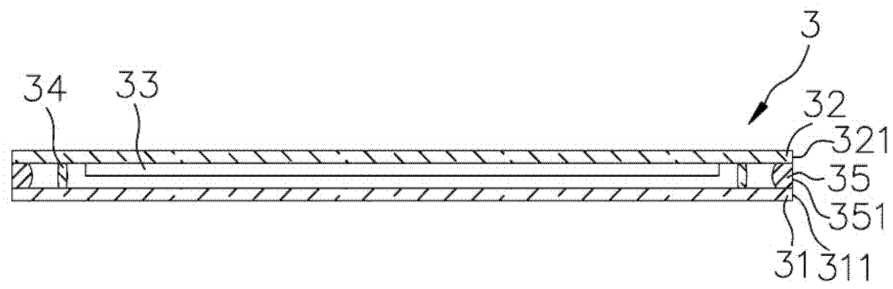 Organic light-emitting display with glass material packaging body and manufacturing method thereof