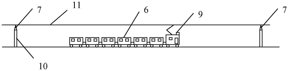 Segmented power supply system and control method for electric rail train using solar energy