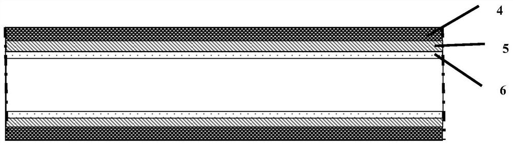 Self-rolling shielding sleeve with three-layer structure and preparation method thereof