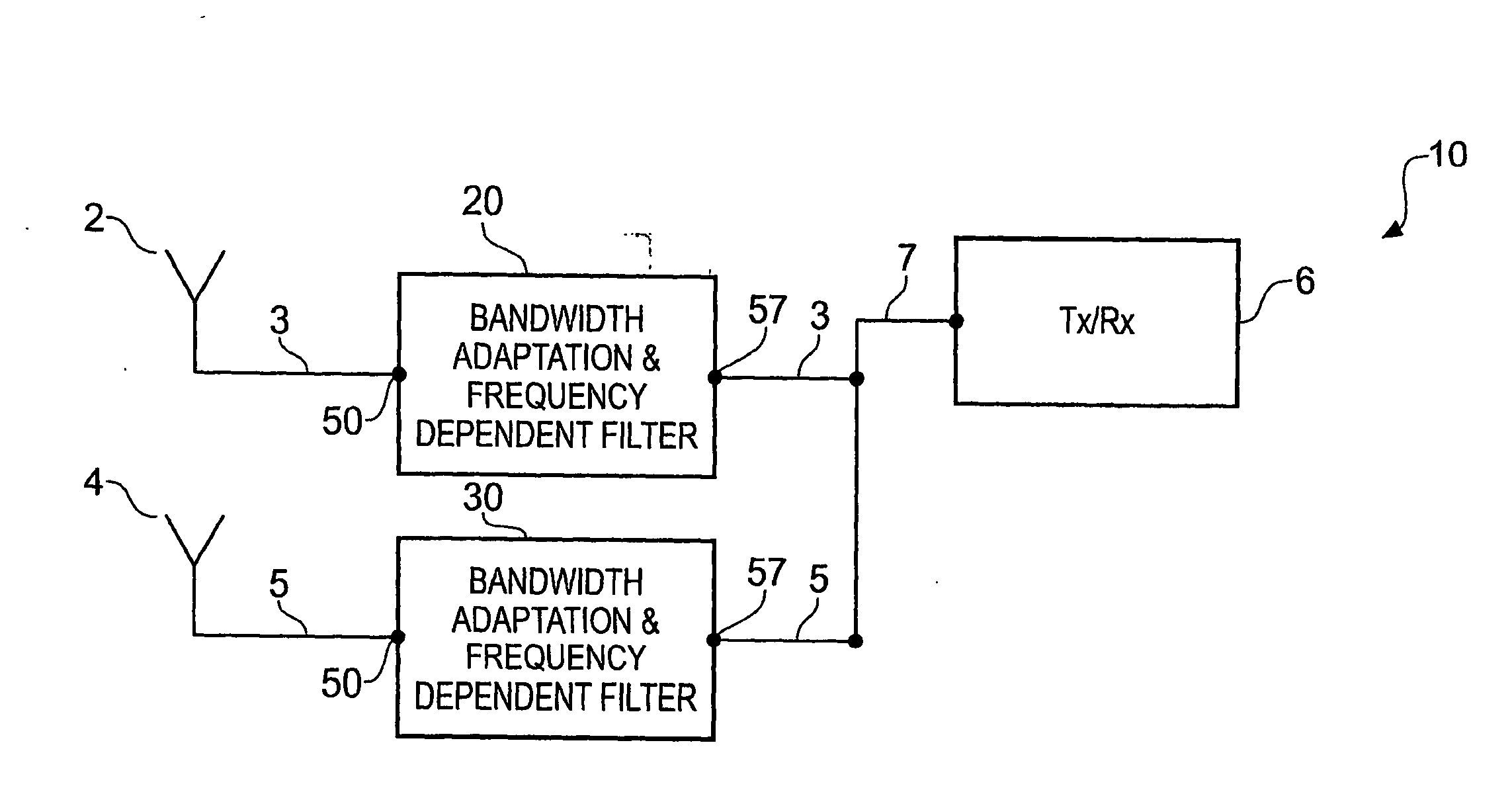 Apparatus for enabling two elements to share a common feed
