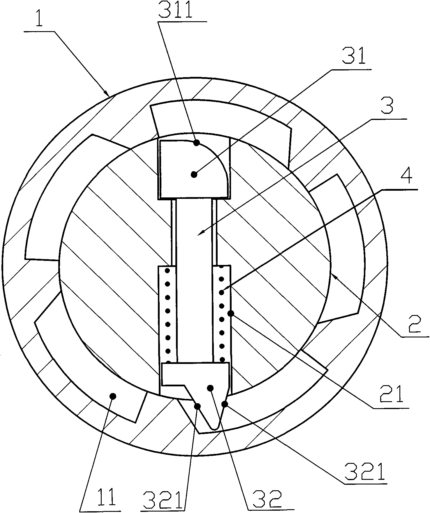 Rotary-type self-latching safety braking device and working method thereof