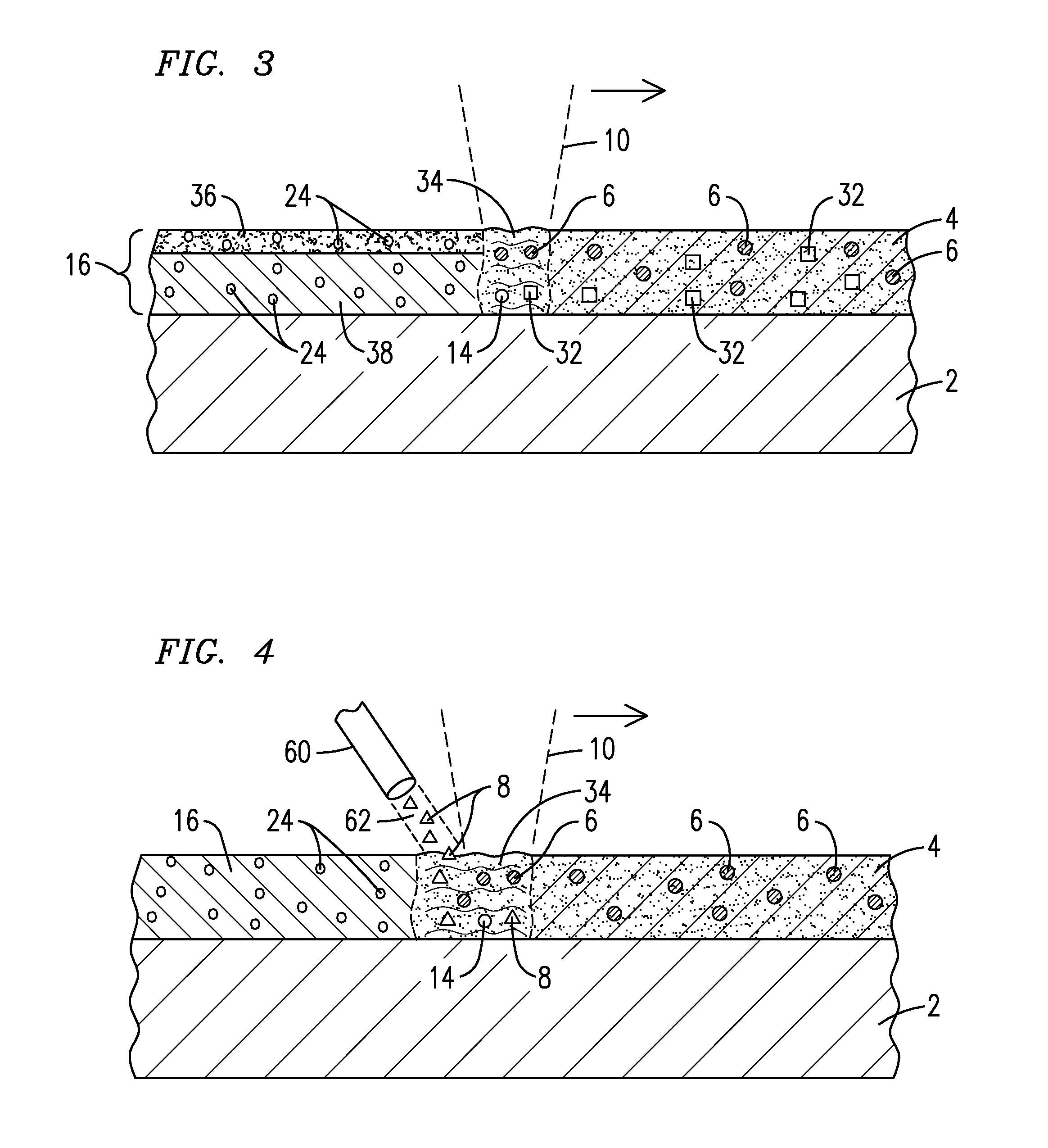 Method of inducing porous structures in laser-deposited coatings