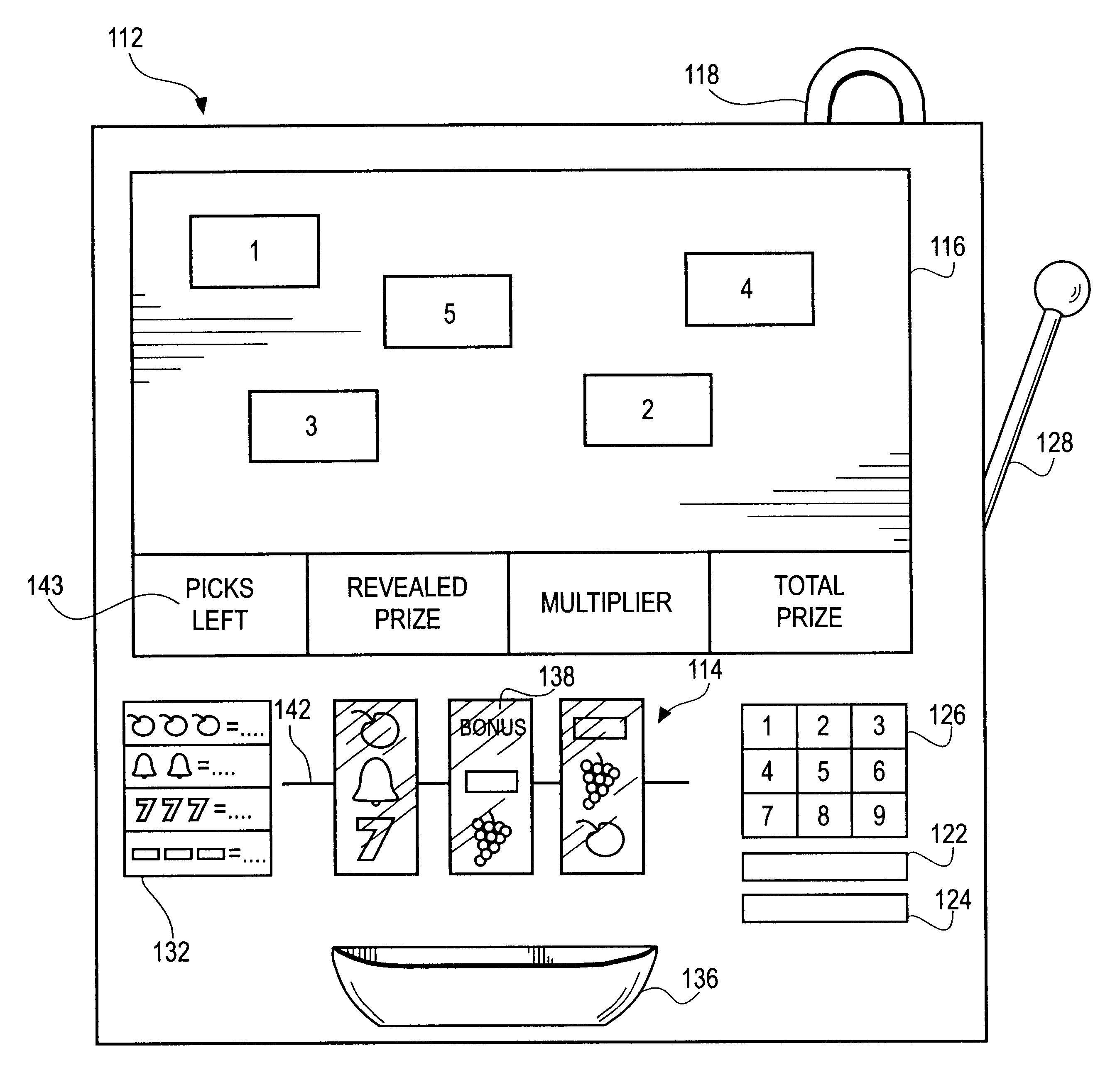 Gaming bonus apparatus and method with player interaction