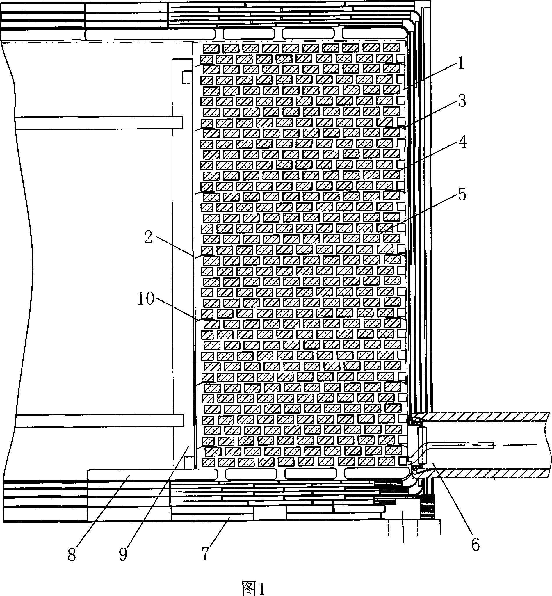 Forced-directed oil cooling coil configuration