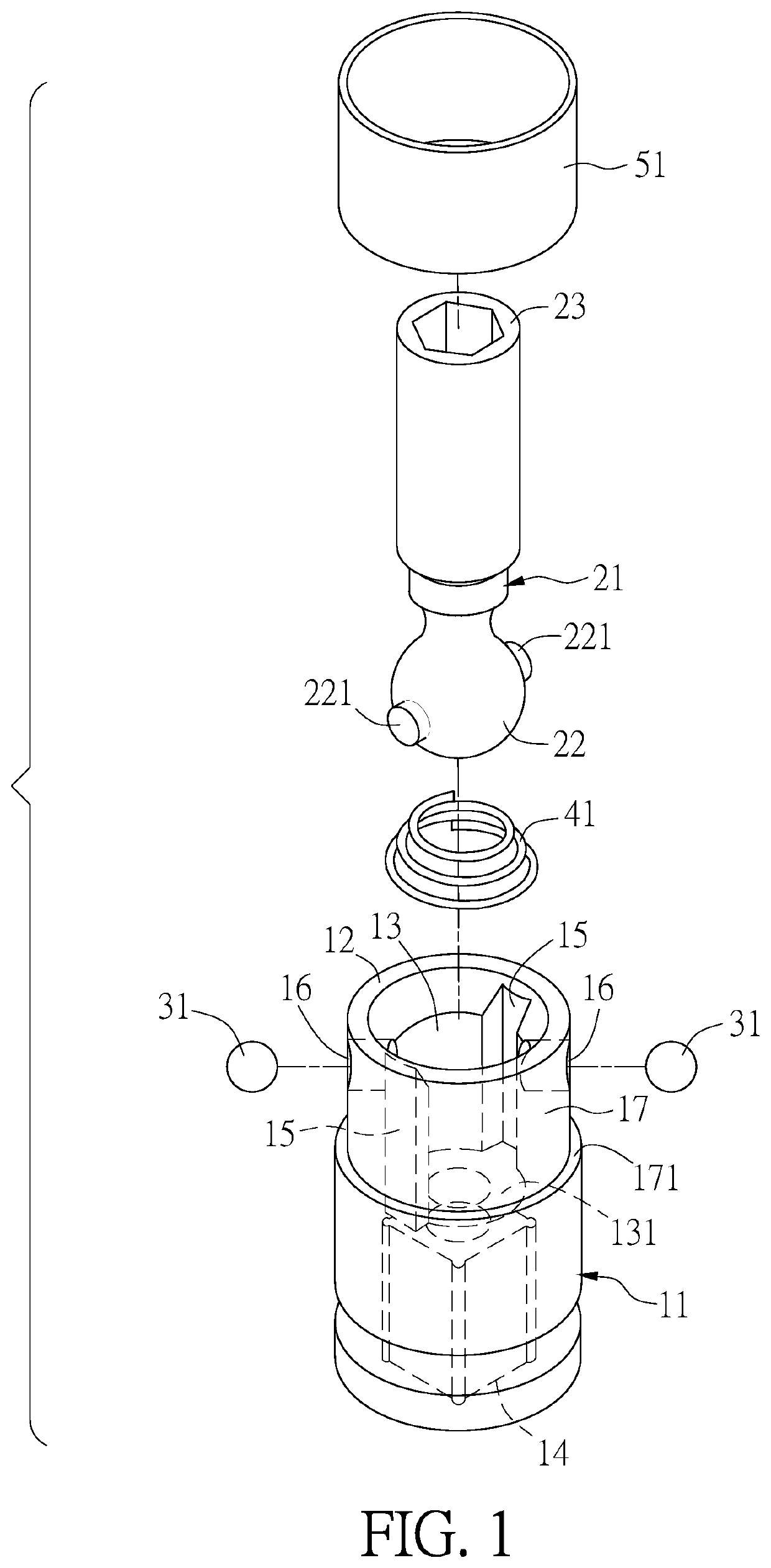 Universal socket structure